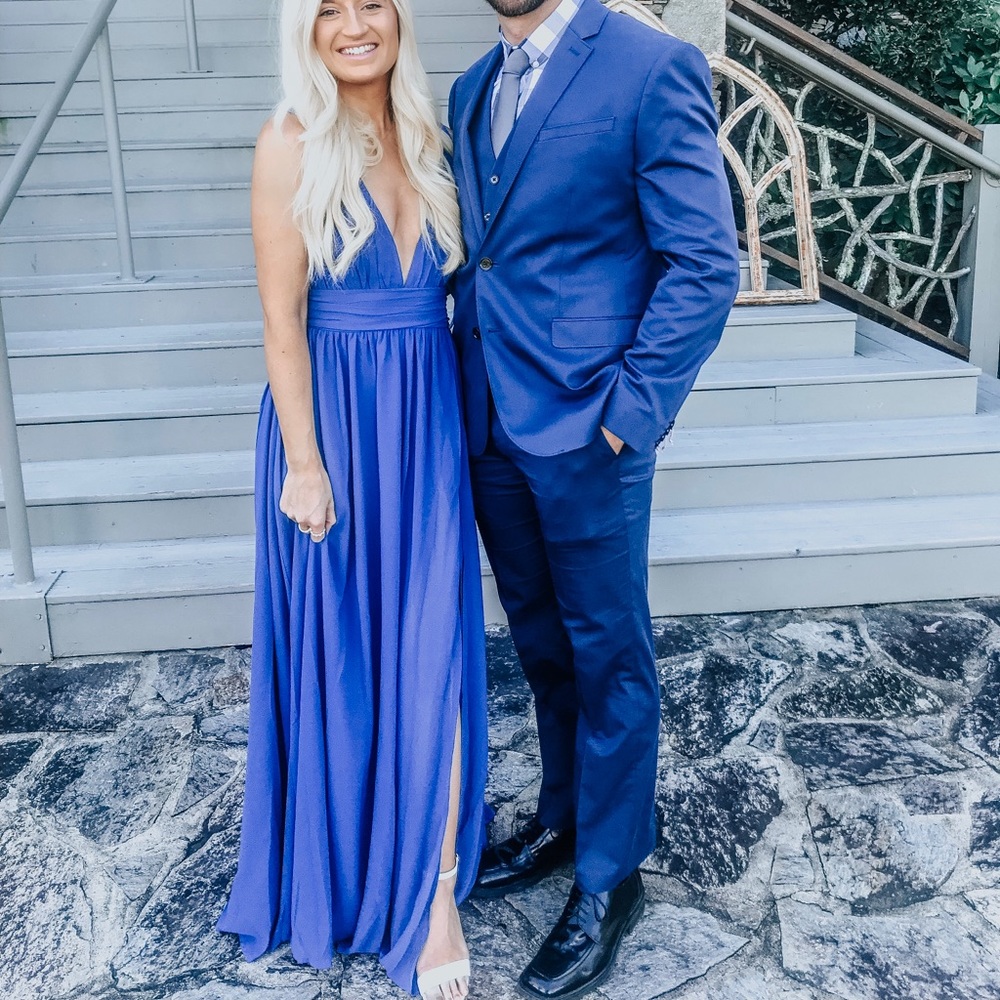 Royal Blue floor length dress 💙